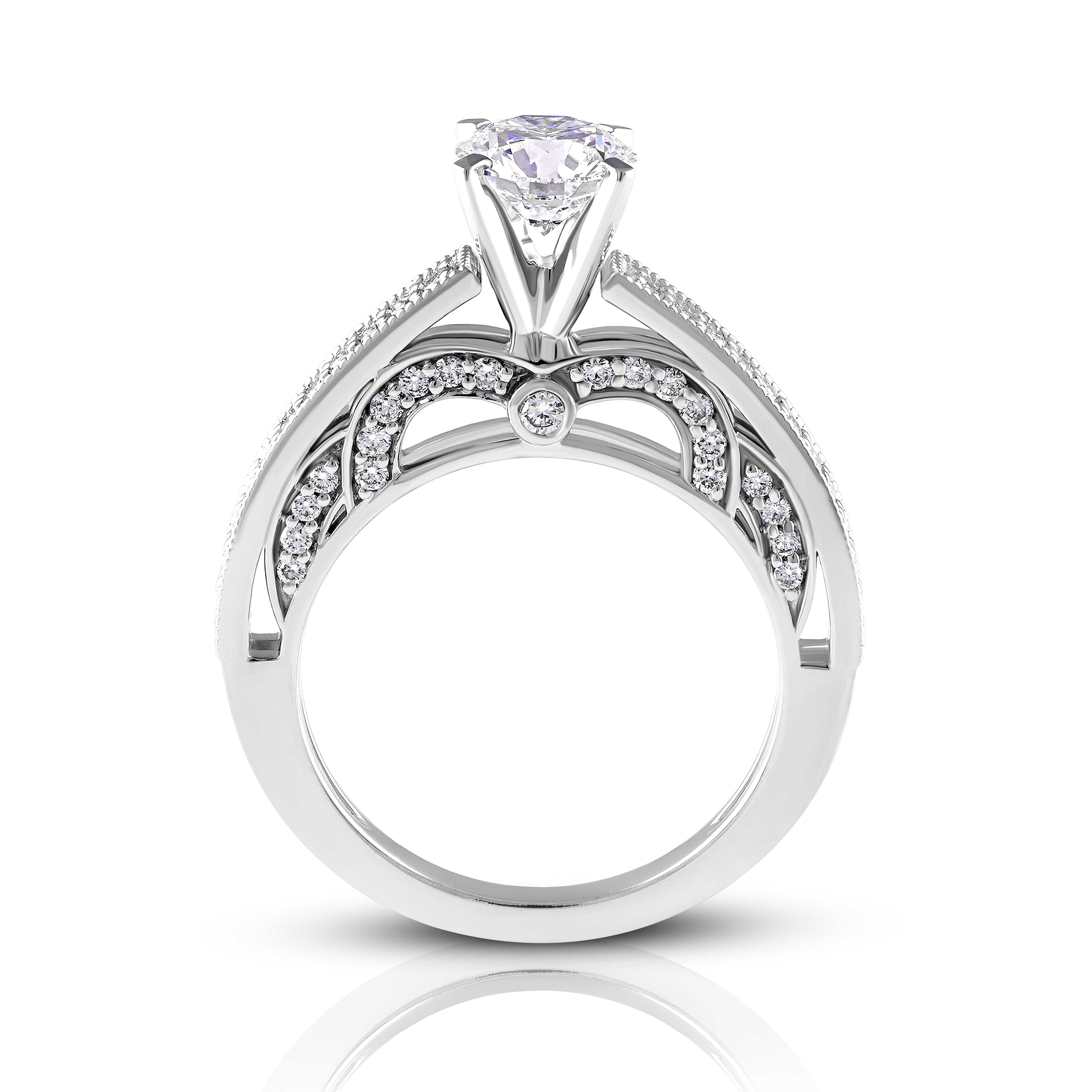 Celeste Arches Solitaire Ring