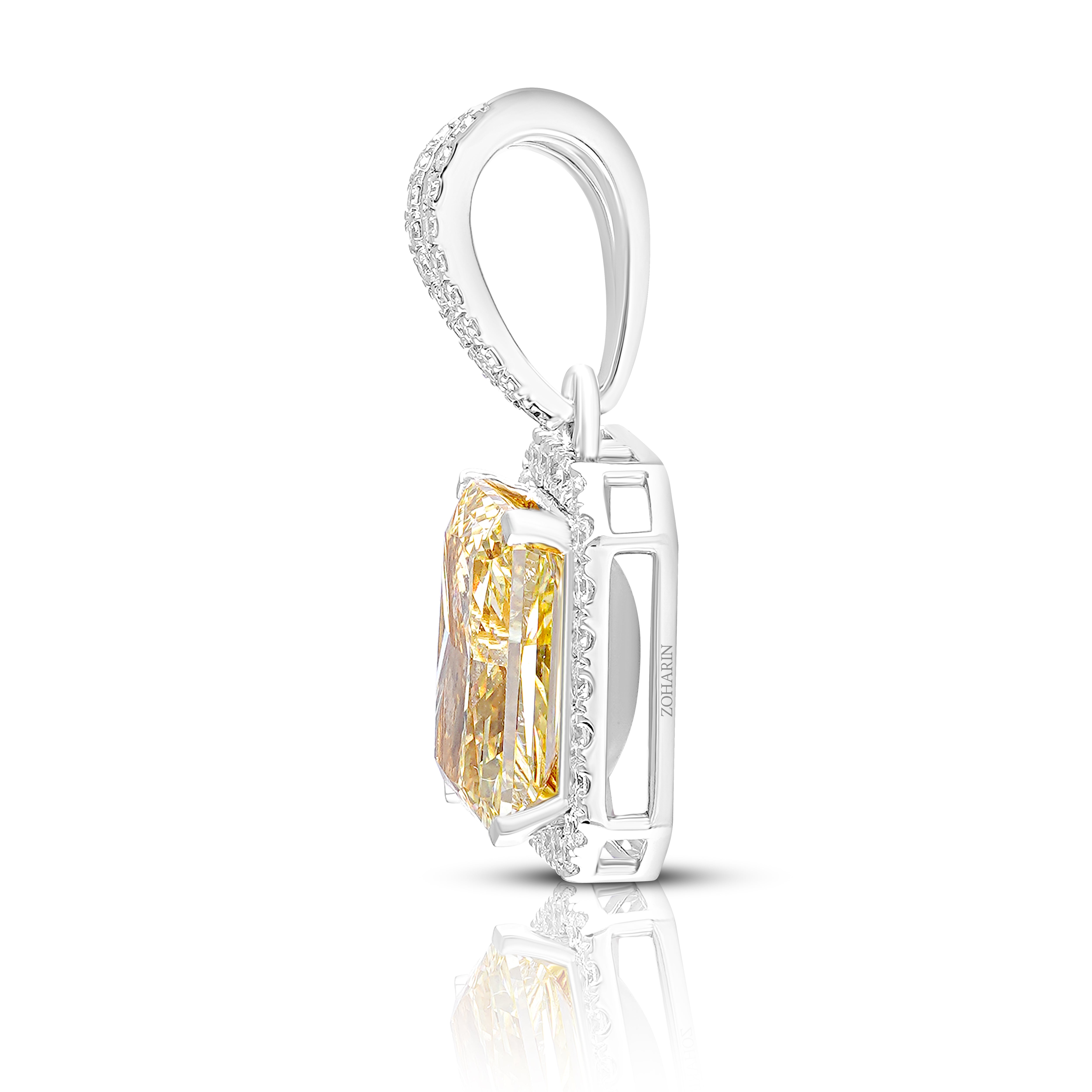 Golden Prism Halo Pendant