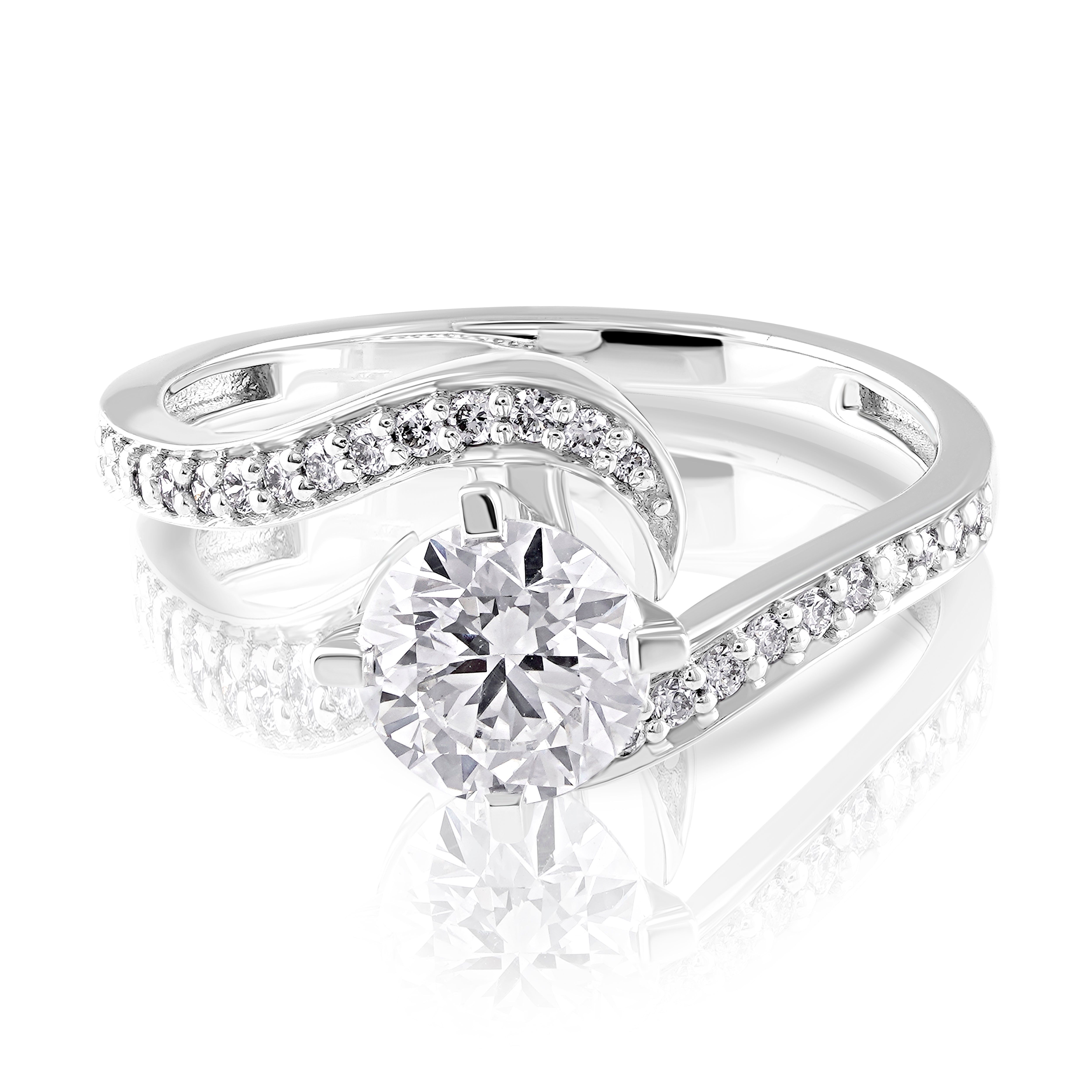 Celeste Curve Solitaire Ring