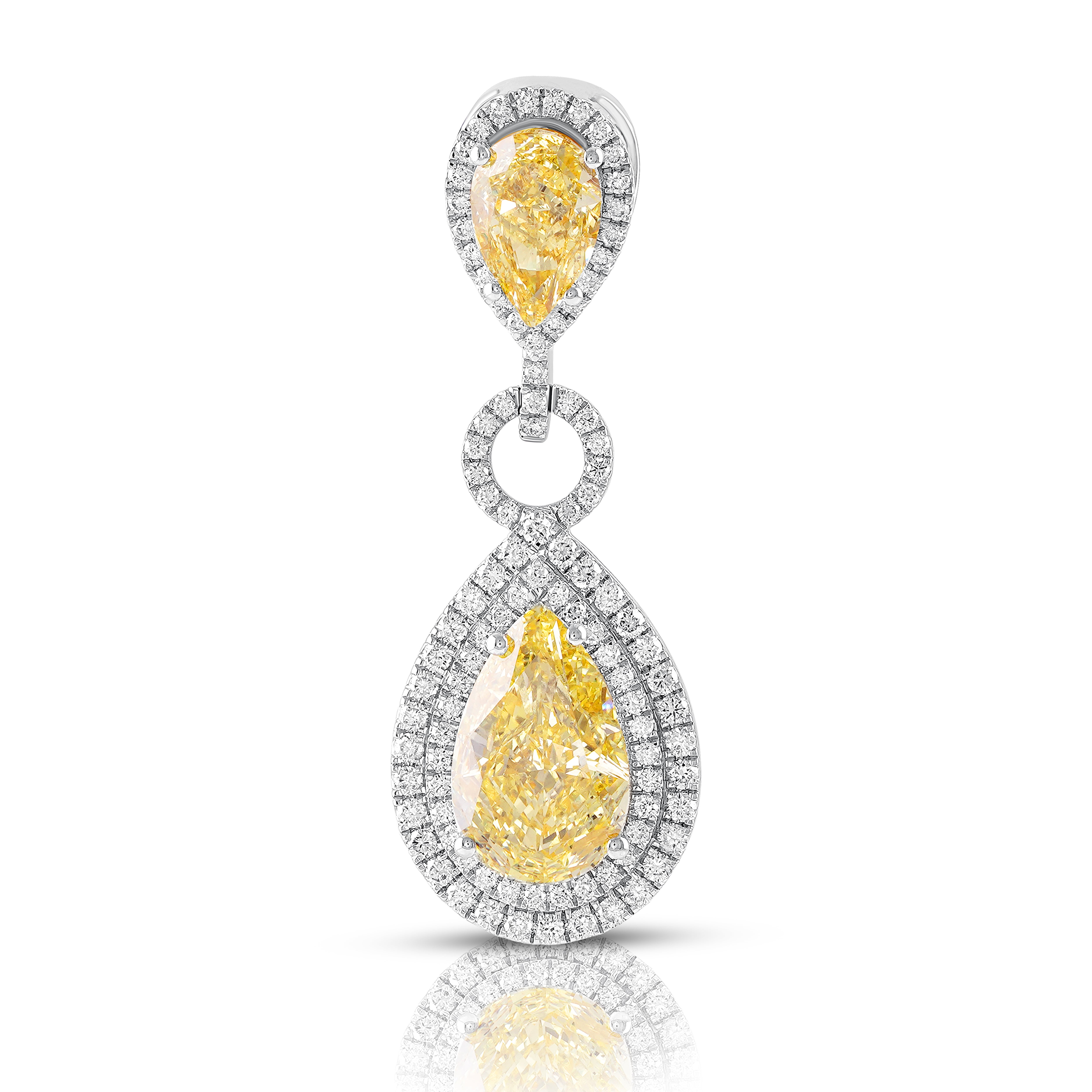 Sunlit Elegance Double Drop Pendant