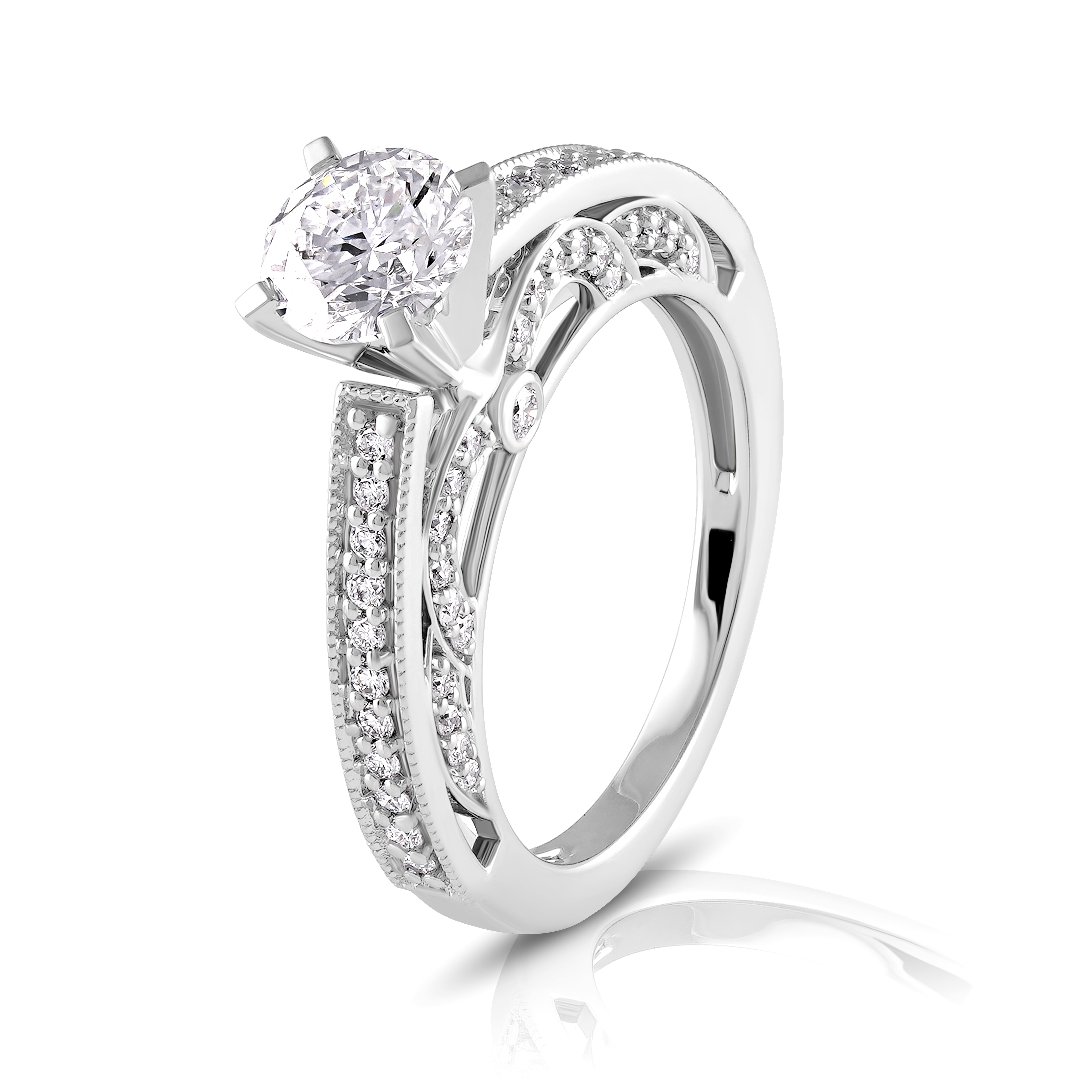 Celeste Arches Solitaire Ring