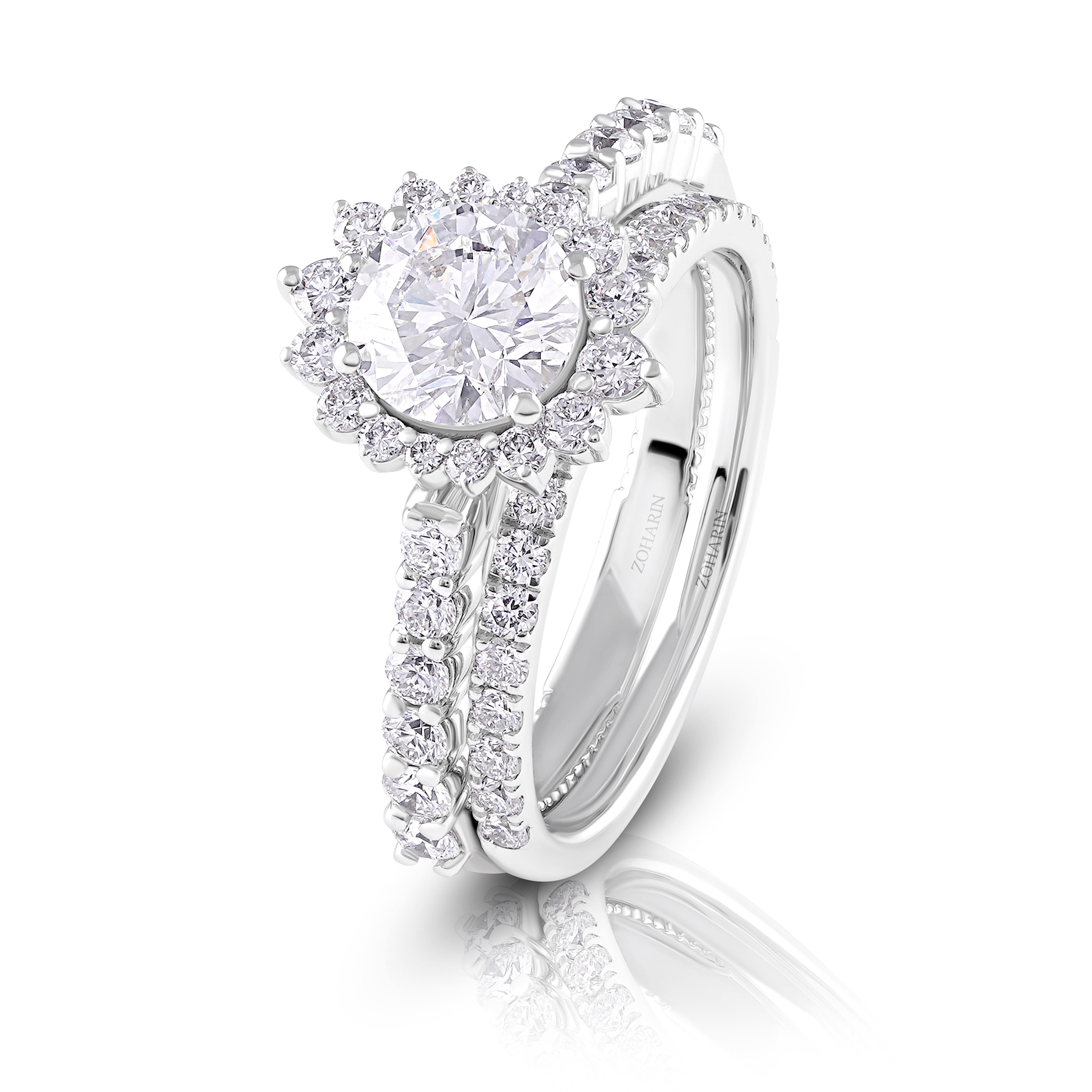 Elysian Crown Solitaire Ring