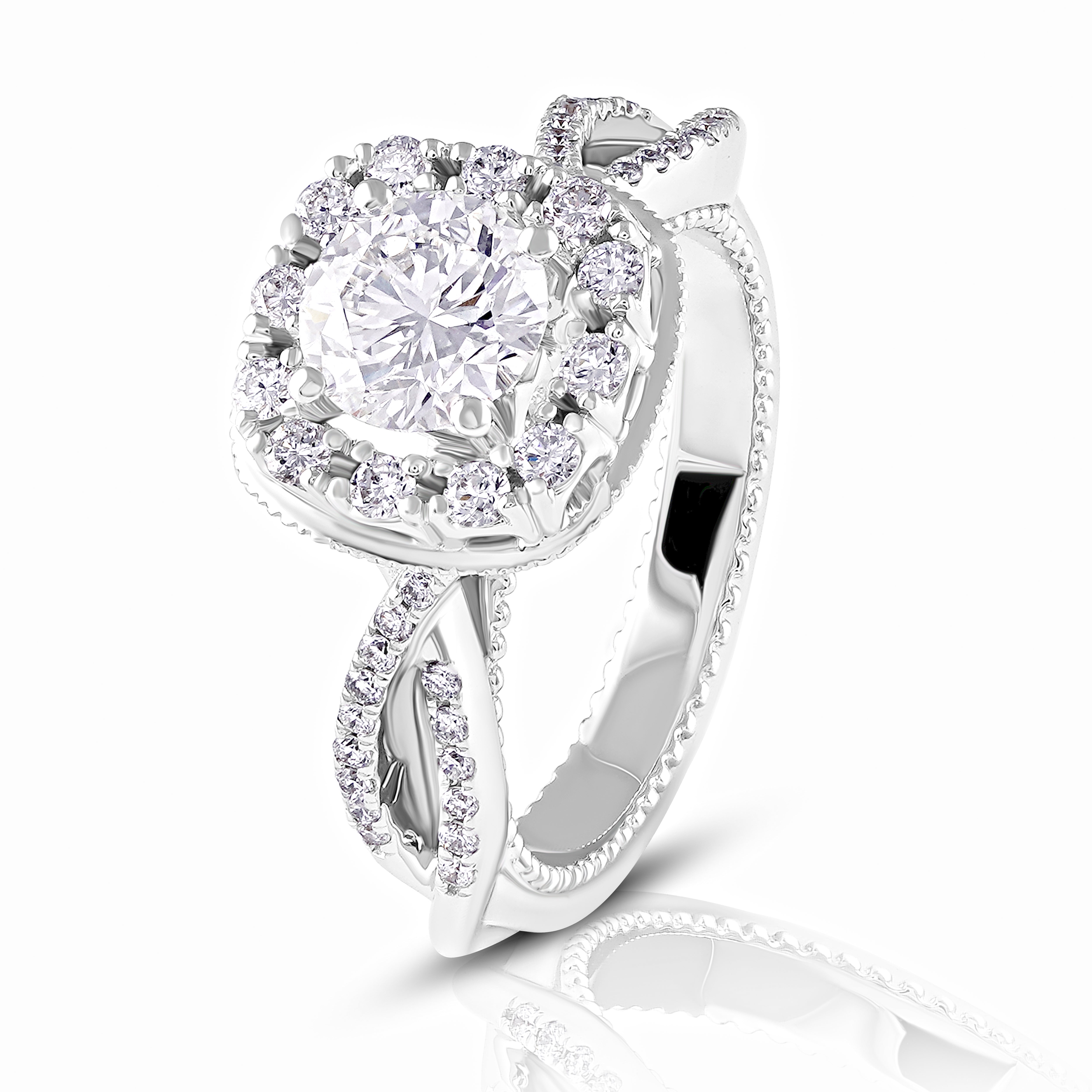 Regal Bloom Halo Ring