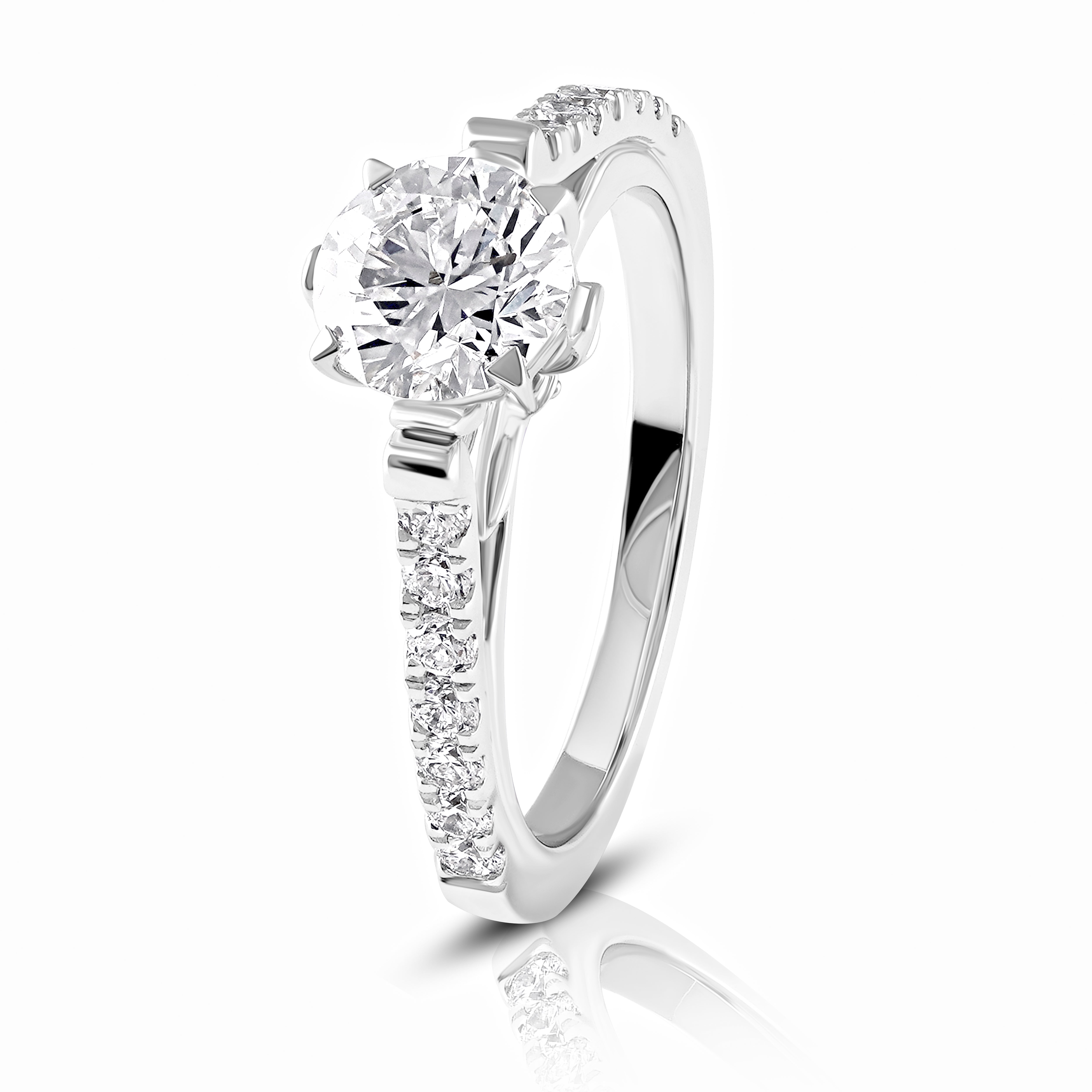 Twilight Grace Solitaire Ring