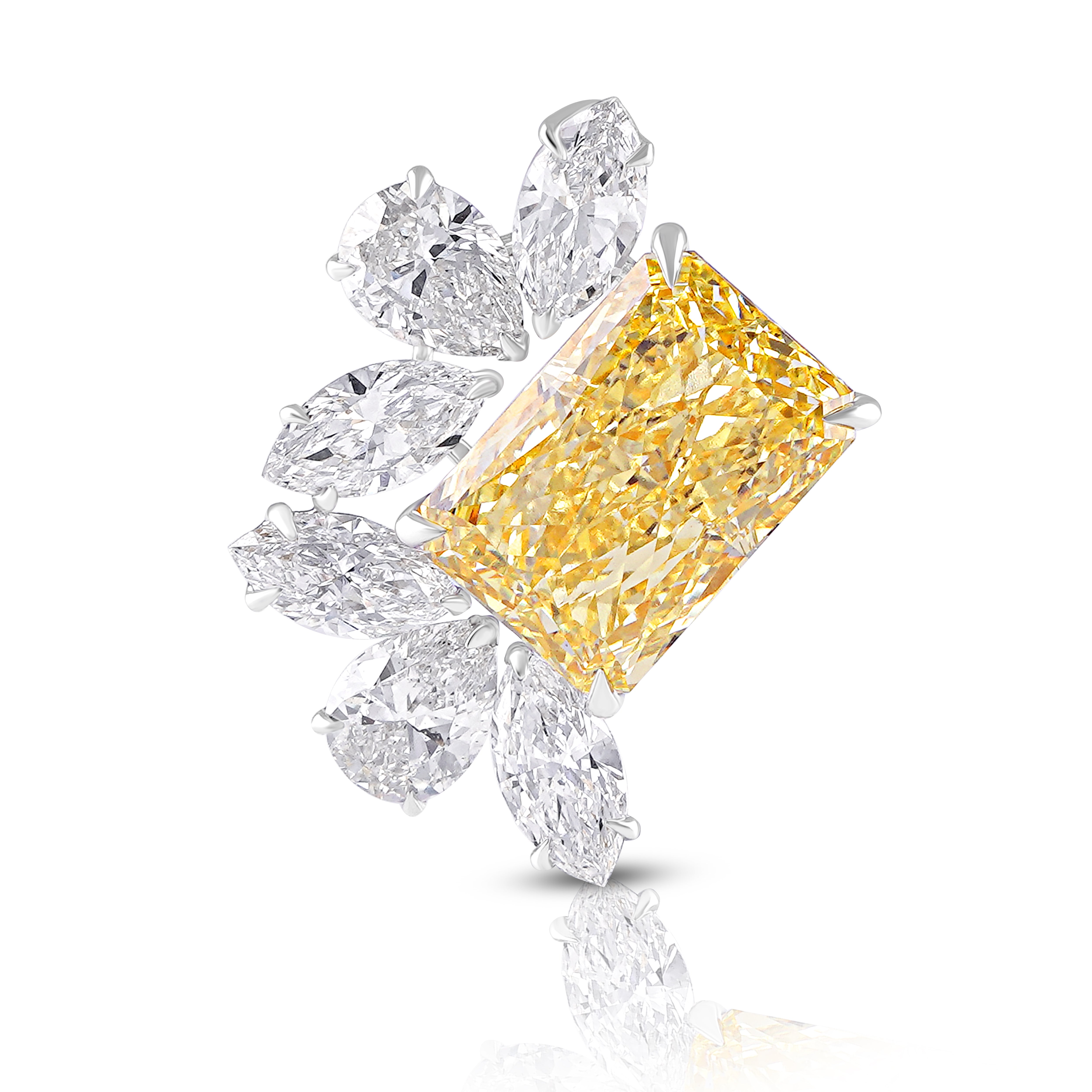 Sunburst Marquise Cluster Pendant