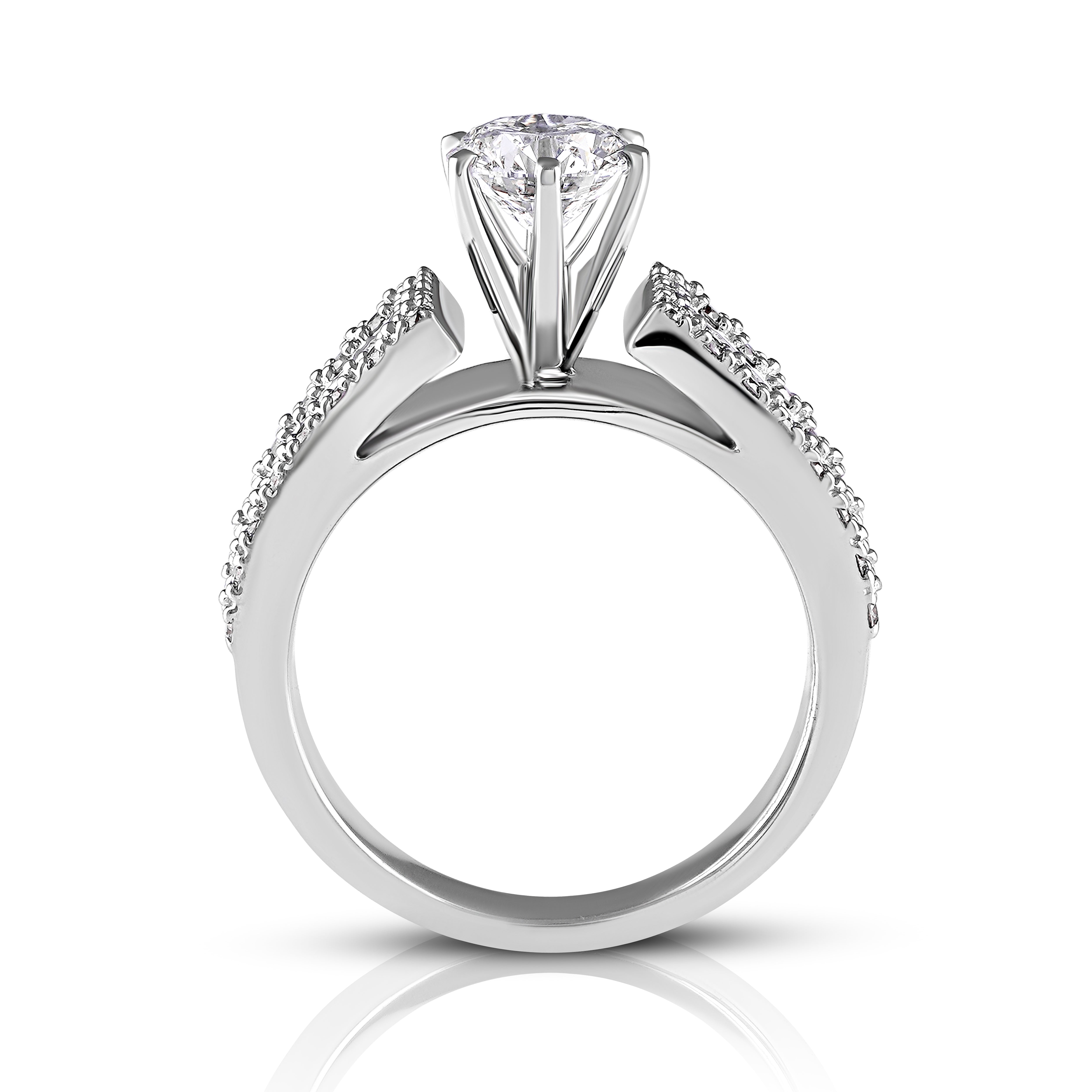 Ethereal Knot Solitaire Ring