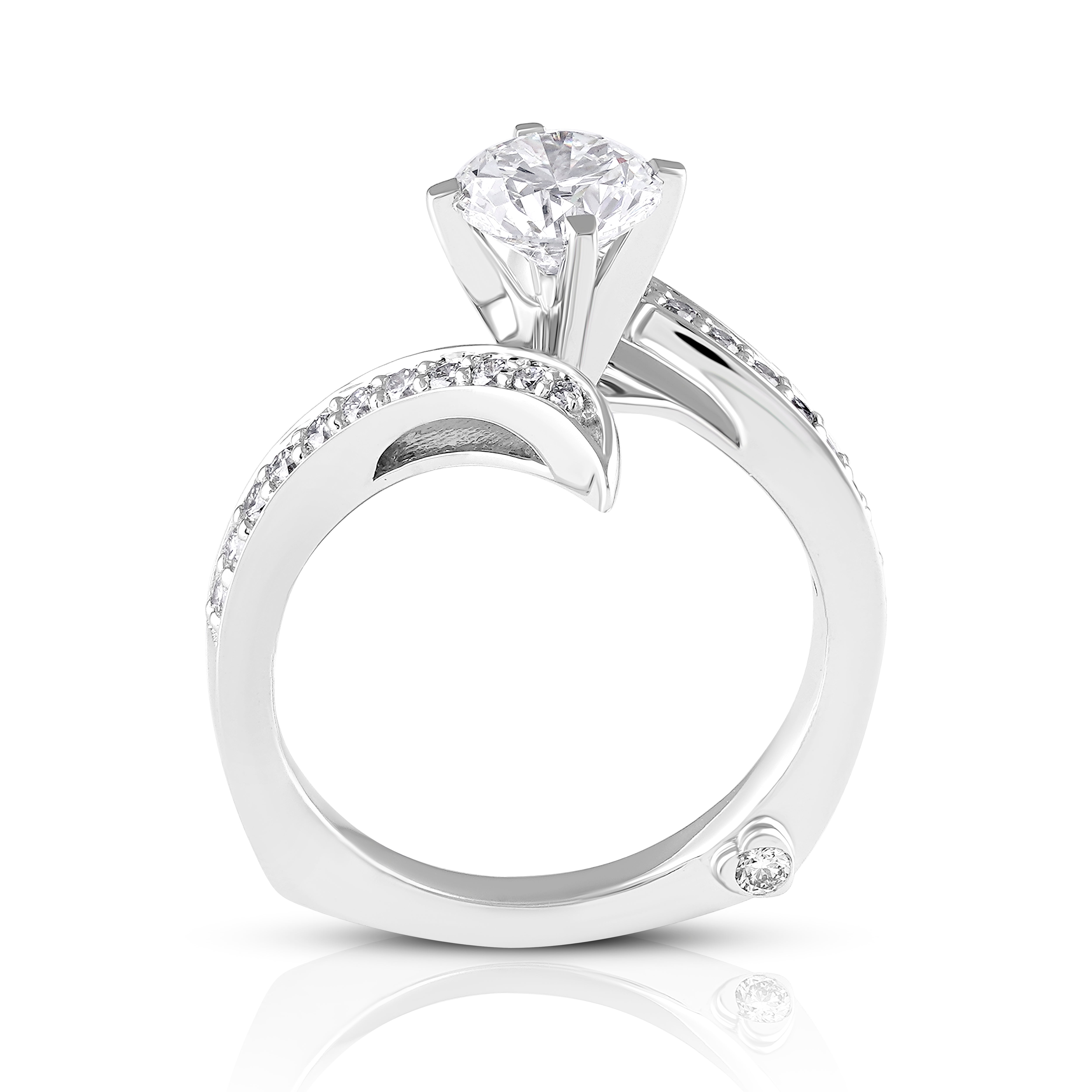 Luna Wrap Solitaire Ring