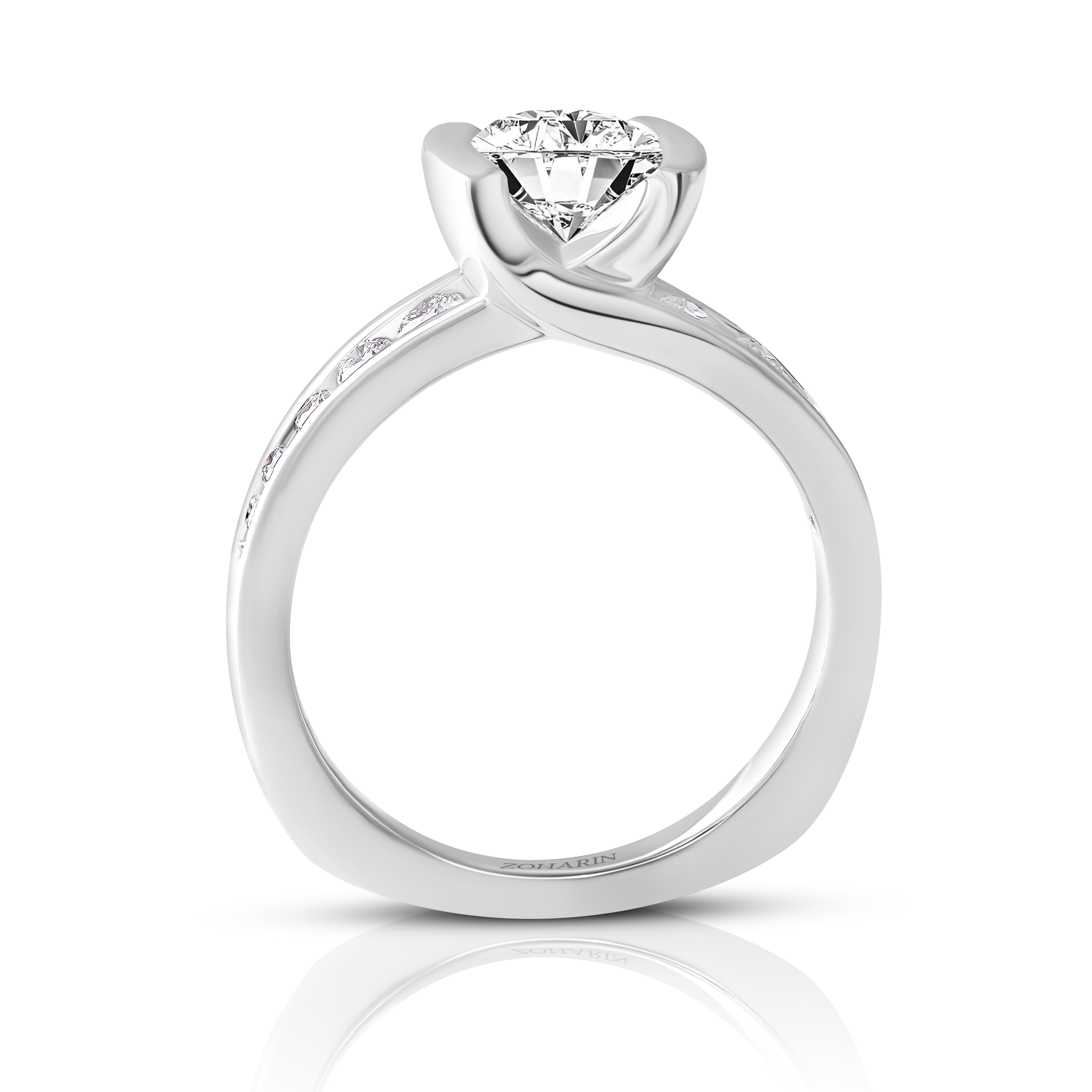 Twist Embrace Solitaire Ring