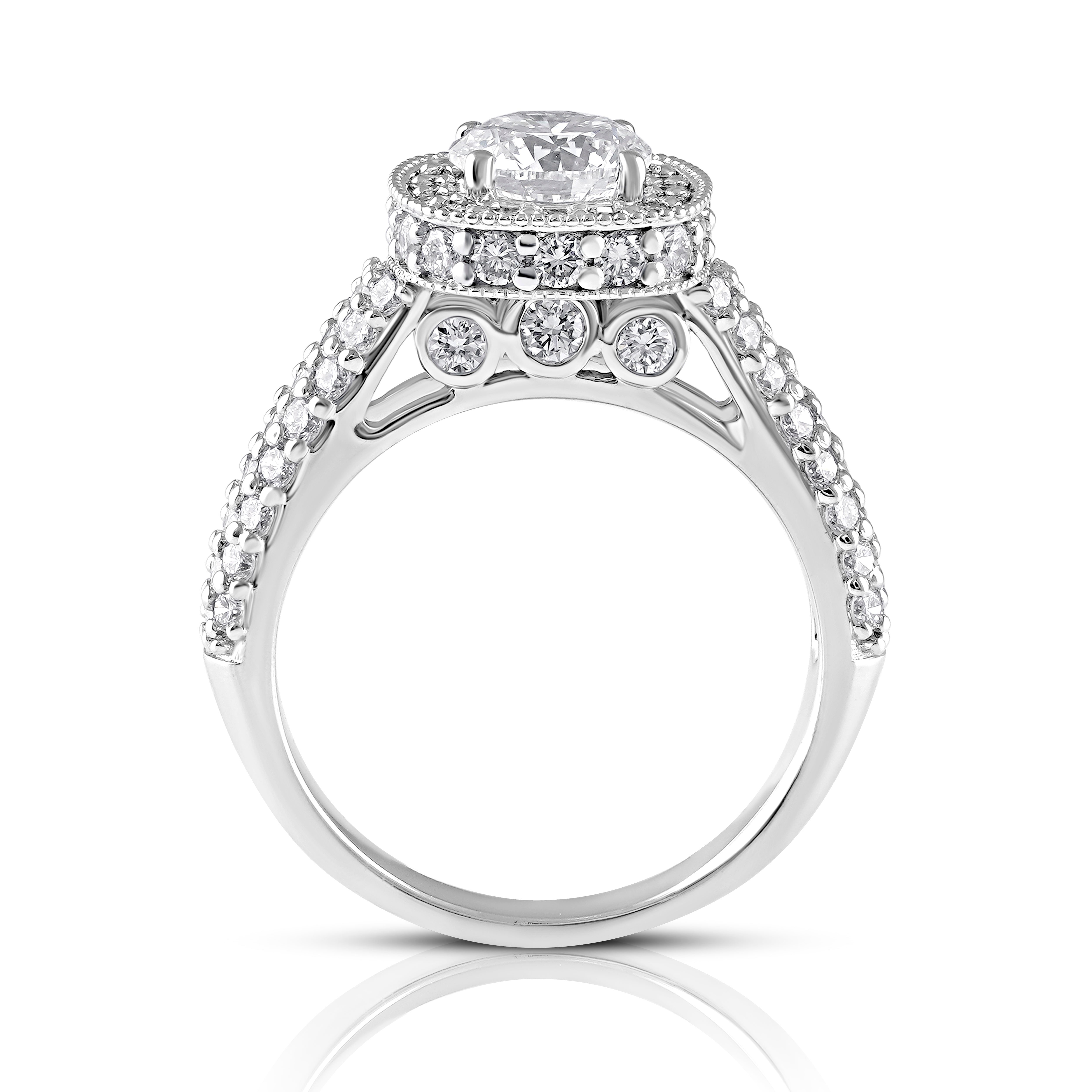 Royale Cushion Halo Ring