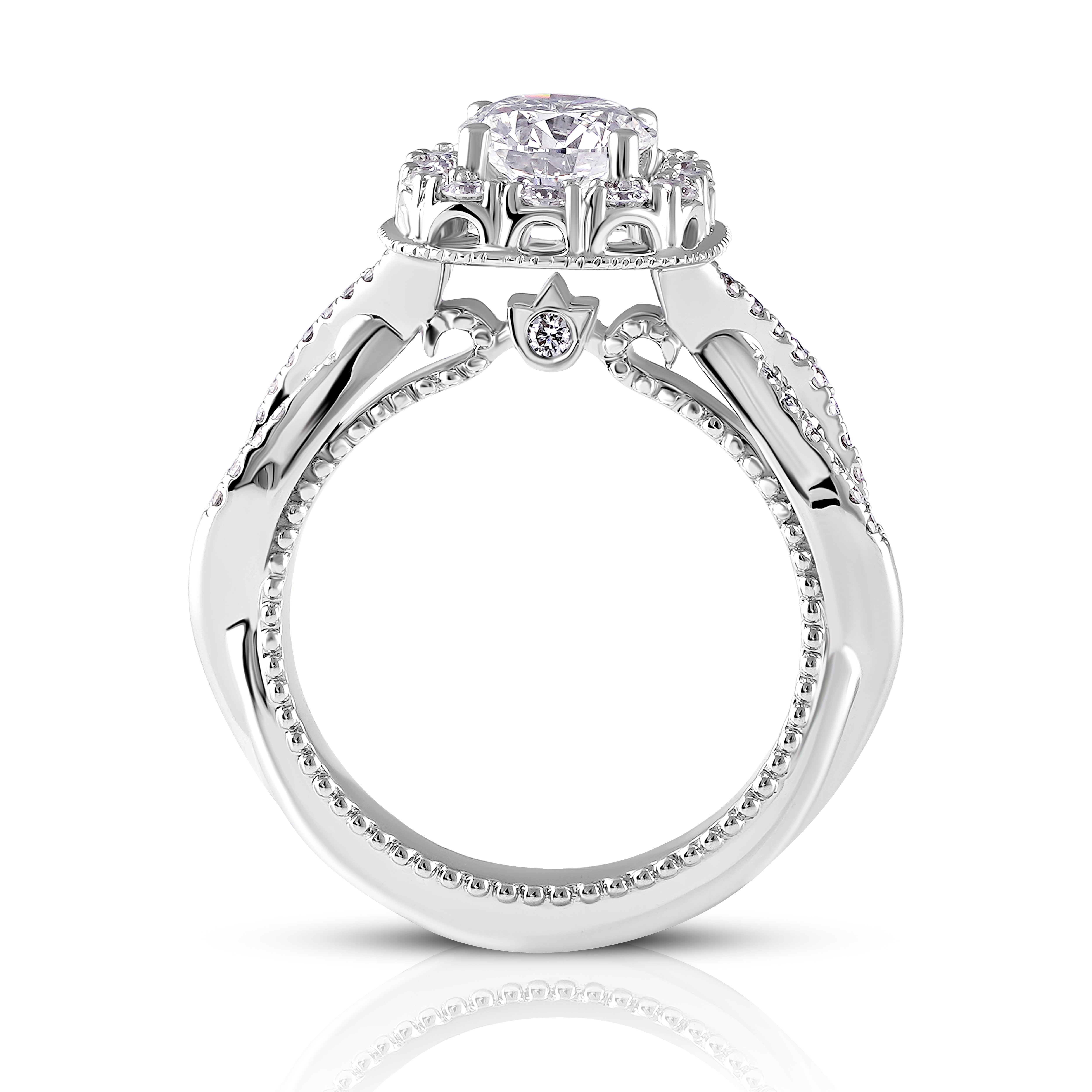 Regal Bloom Halo Ring