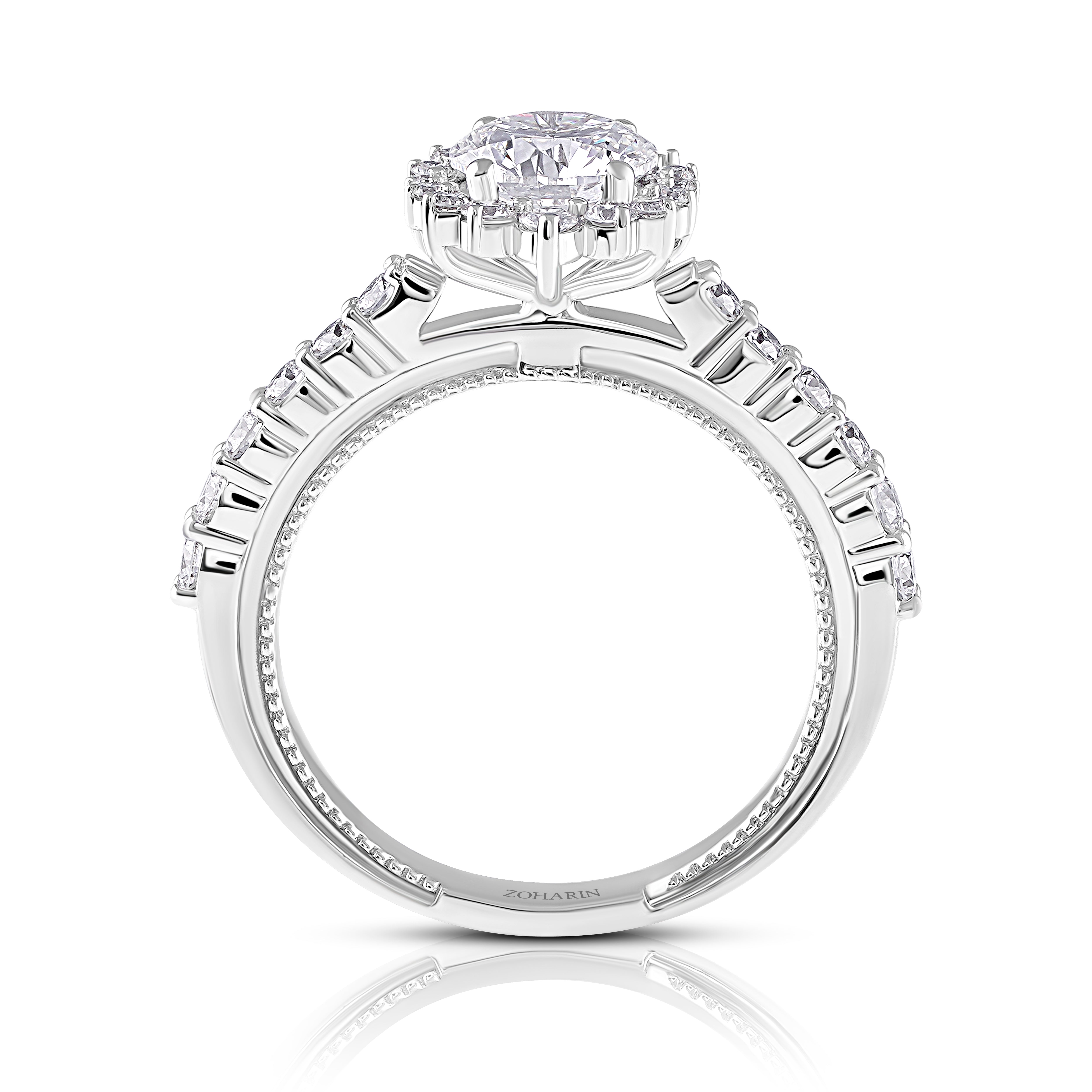 Elysian Crown Solitaire Ring