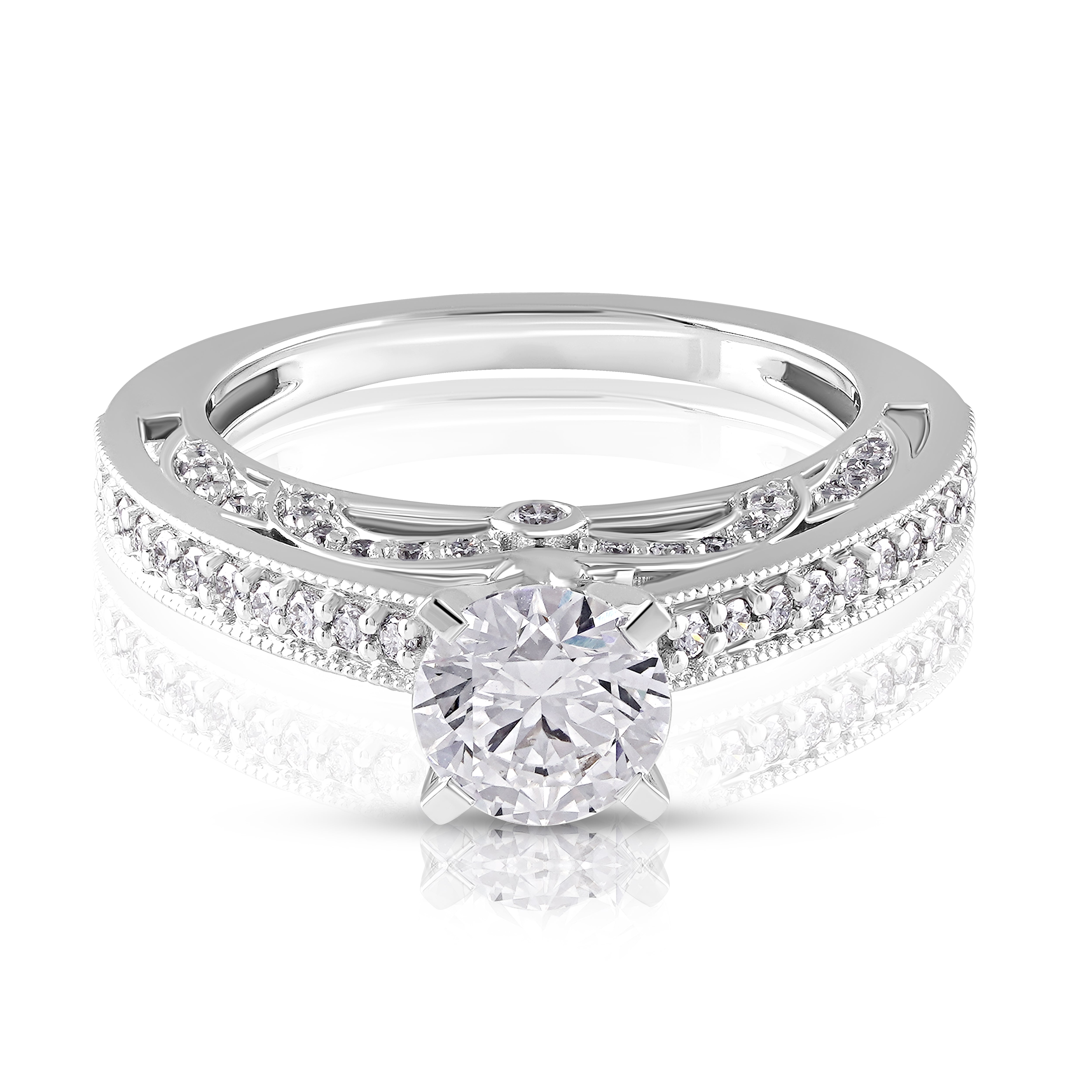 Celeste Arches Solitaire Ring