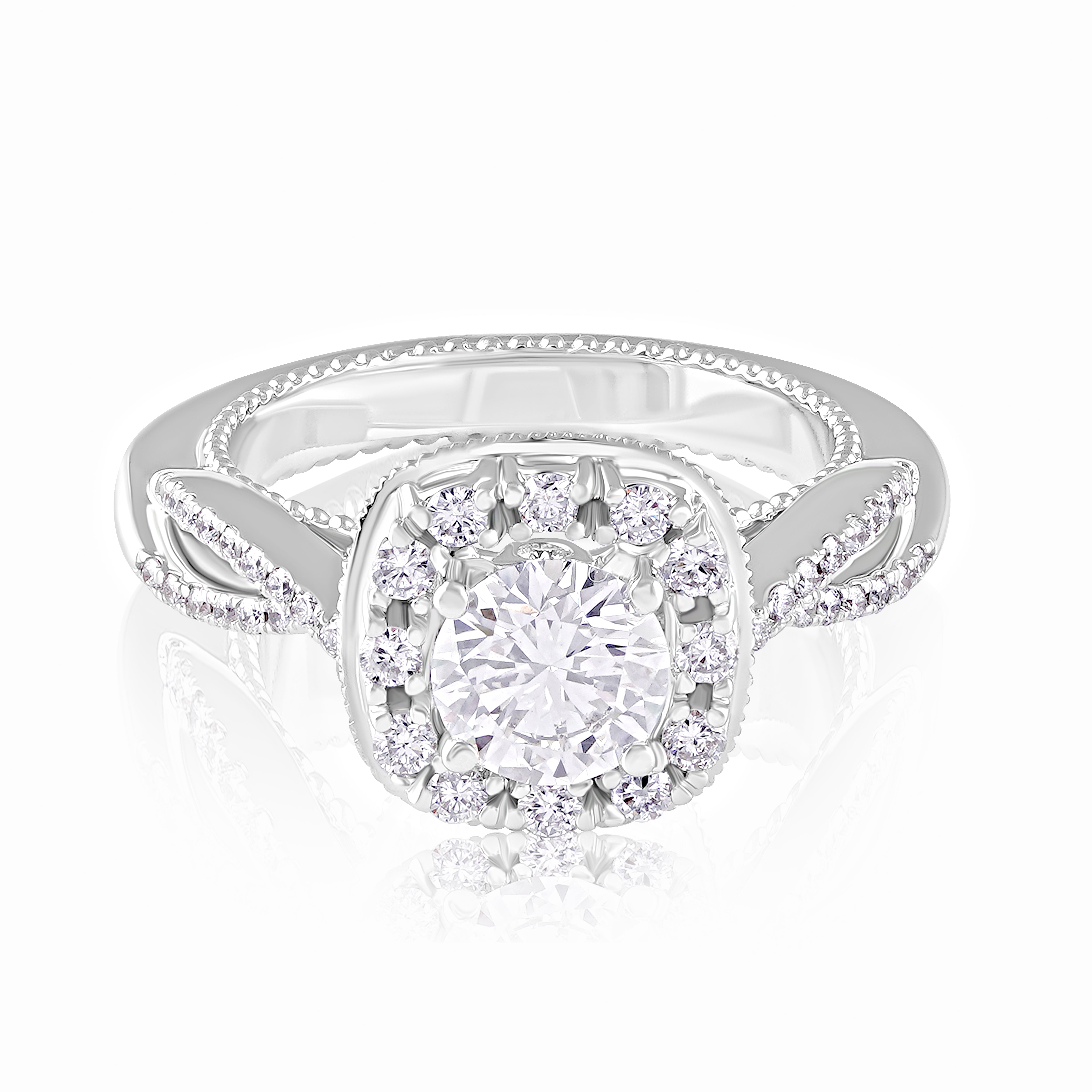 Regal Bloom Halo Ring