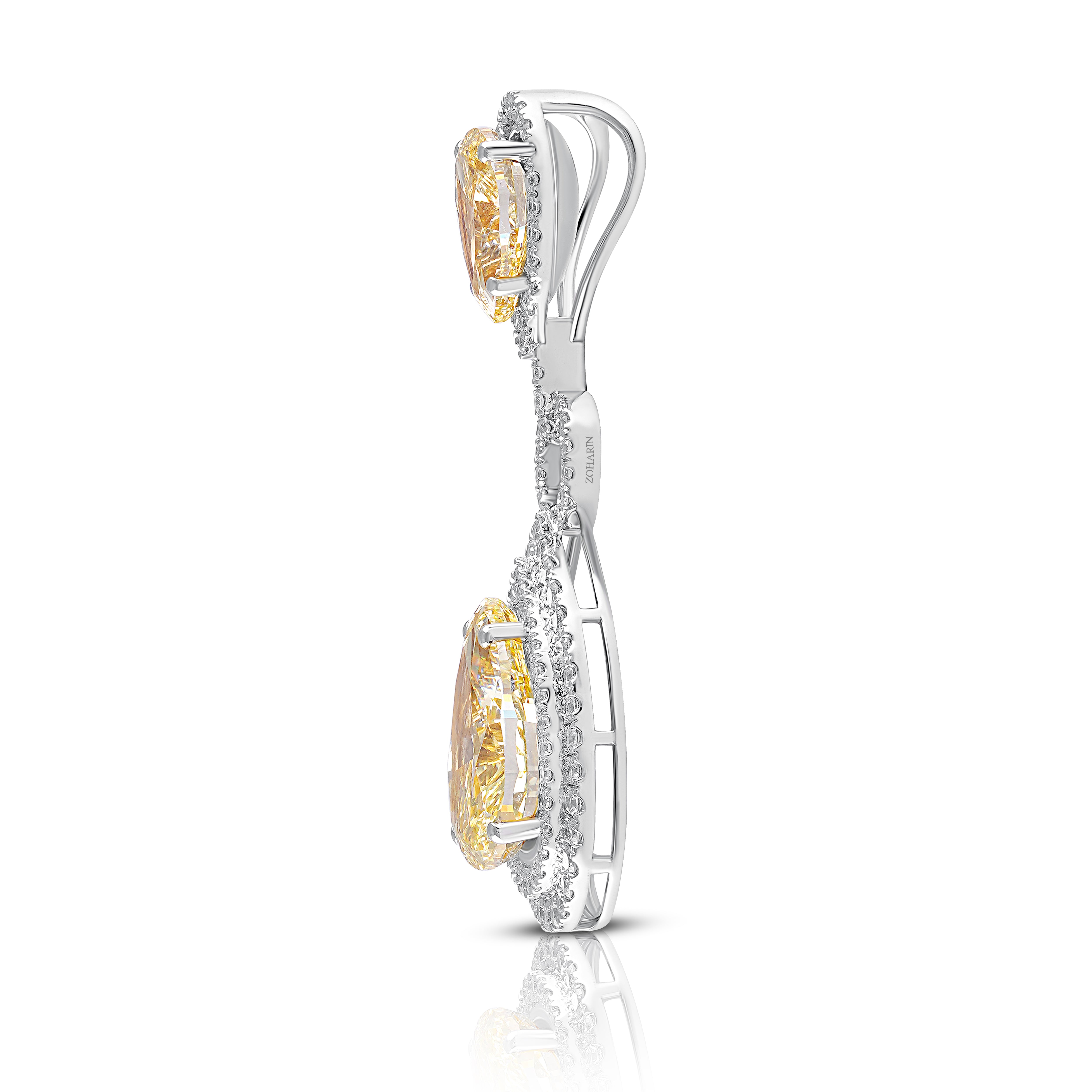 Sunlit Elegance Double Drop Pendant