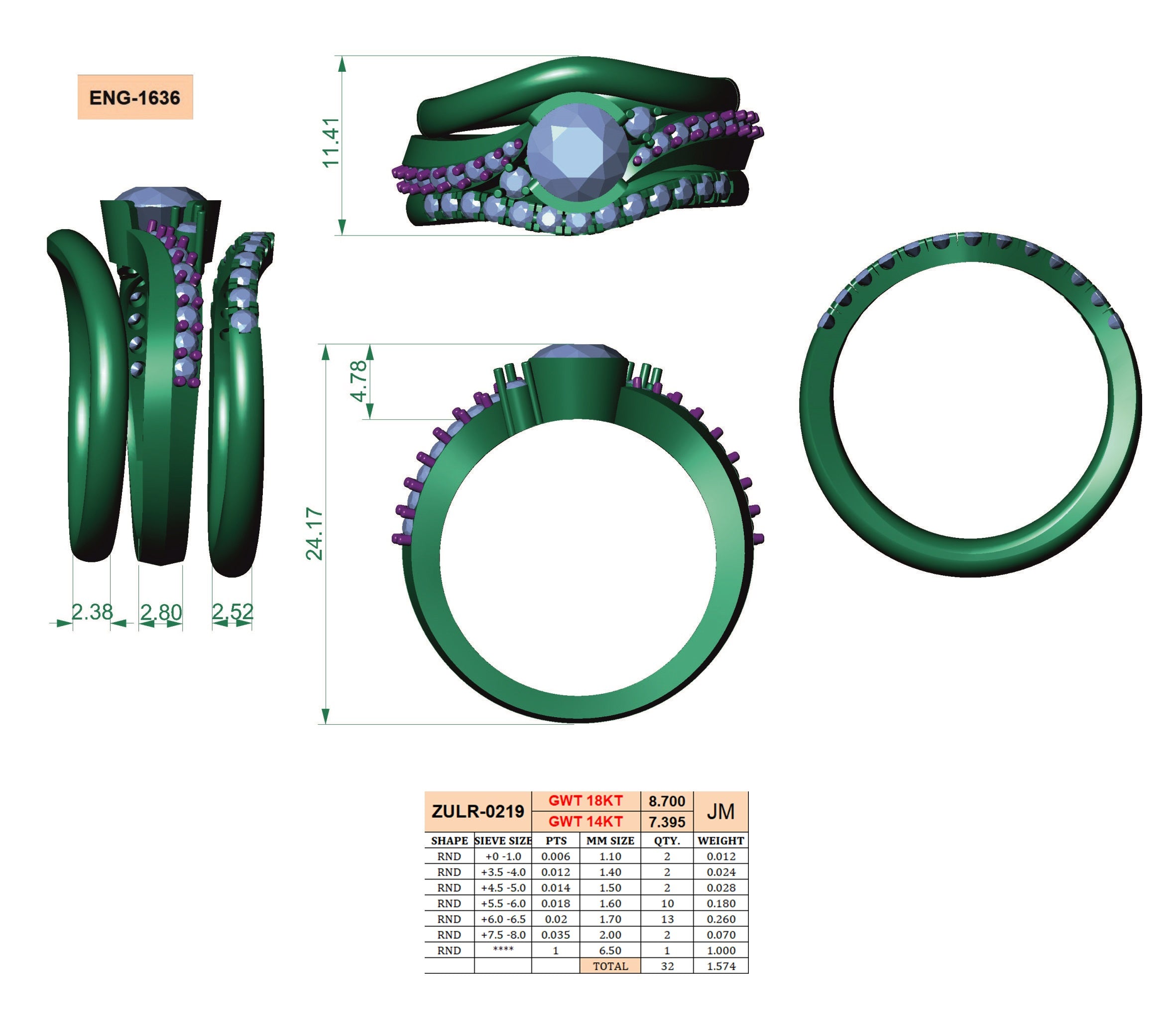 Eclipse Harmony Ring Set